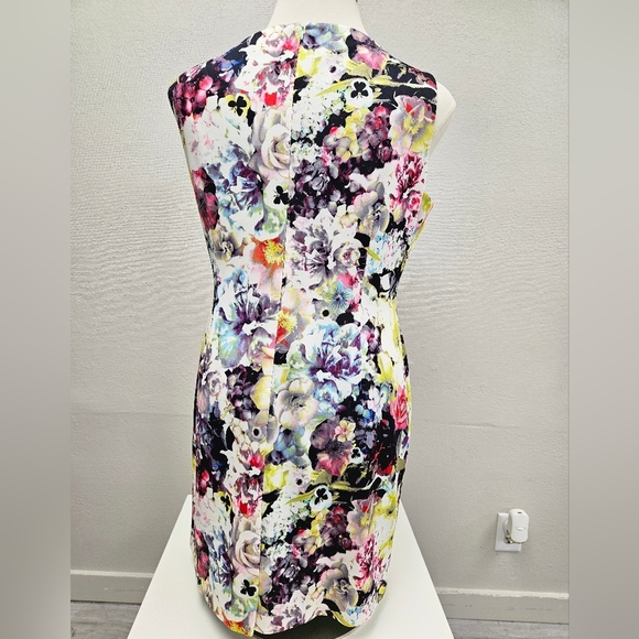 TAHARI Arthur S Levine Floral Multi-Colored Dress BRAND NEW - Picture 5 of 10